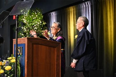 Spartans of Significance, Distinguished Alumni, Roy Hirabayashi, PJ Hirabayashi, San Jose Taiko, San Jose State