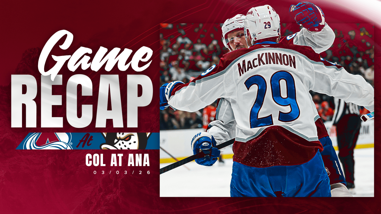 MacKinnon Reaches 100 Points and Kelly Scores Twice as Avalanche Defeats Ducks 5-1