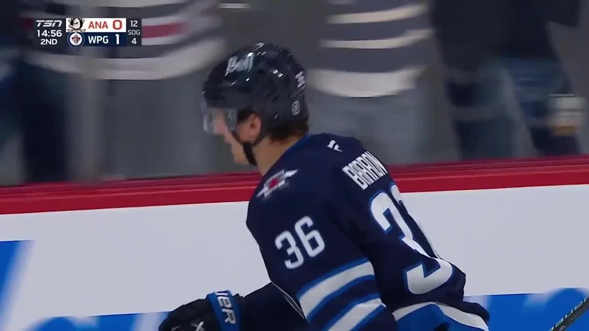 Morgan Barron with a Goal vs. Anaheim Ducks