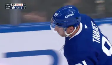 John Tavares with a Powerplay Goal vs. Anaheim Ducks