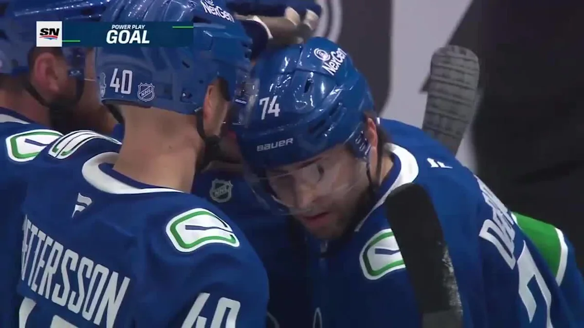 Jake DeBrusk with a Powerplay Goal vs. Anaheim Ducks