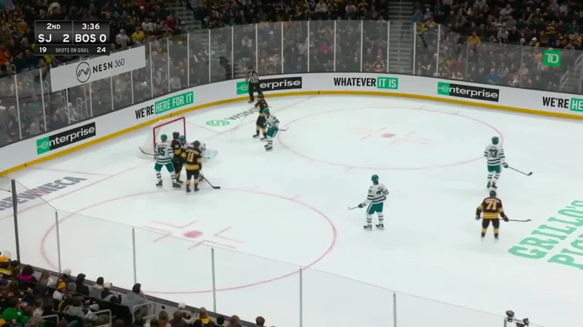 Boston Bruins vs. San Jose Sharks - Game Highlights