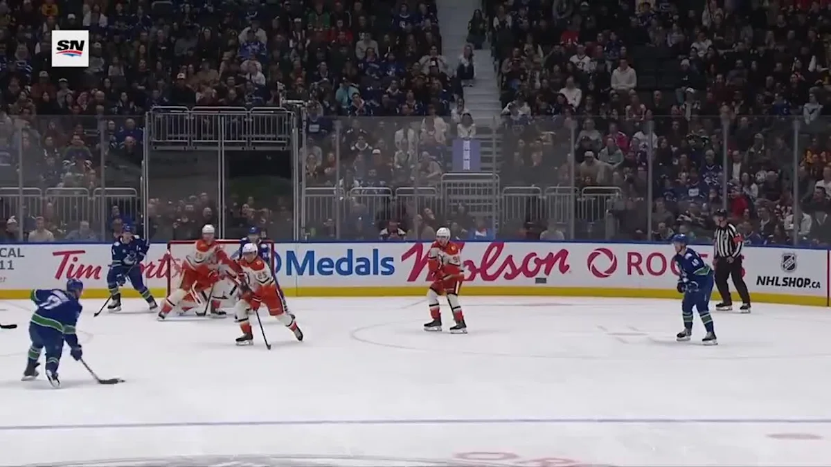 Brock Boeser with a Powerplay Goal vs. Anaheim Ducks