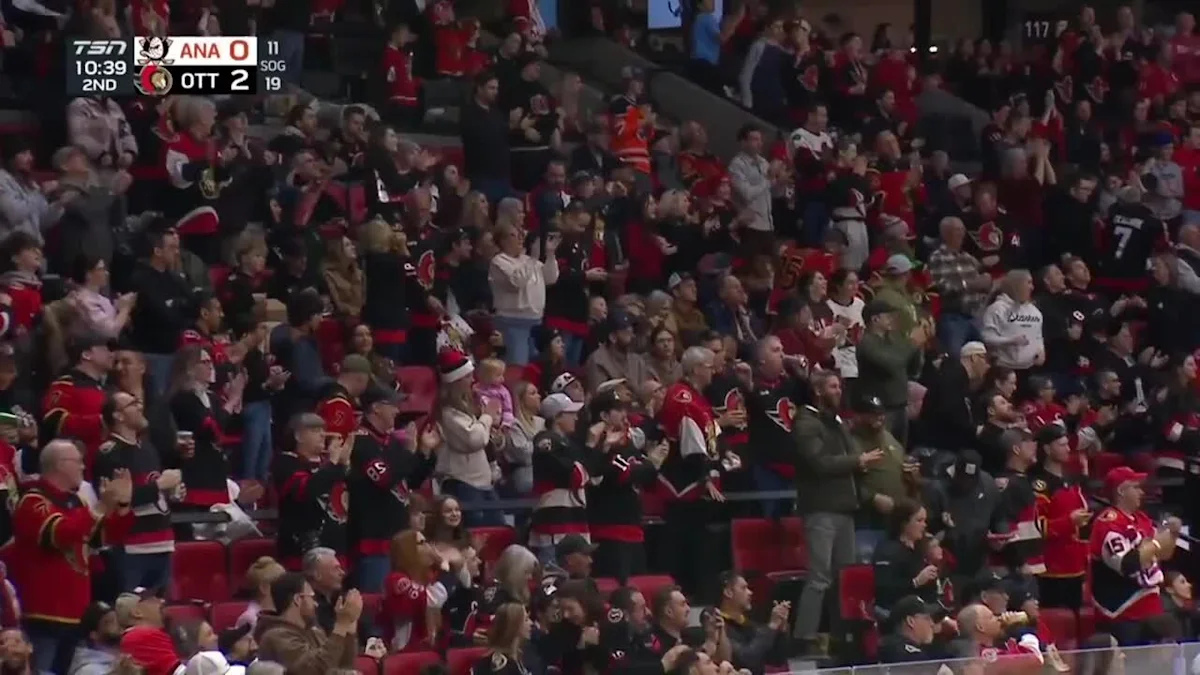 Thomas Chabot with a Shorthanded Goal vs. Anaheim Ducks