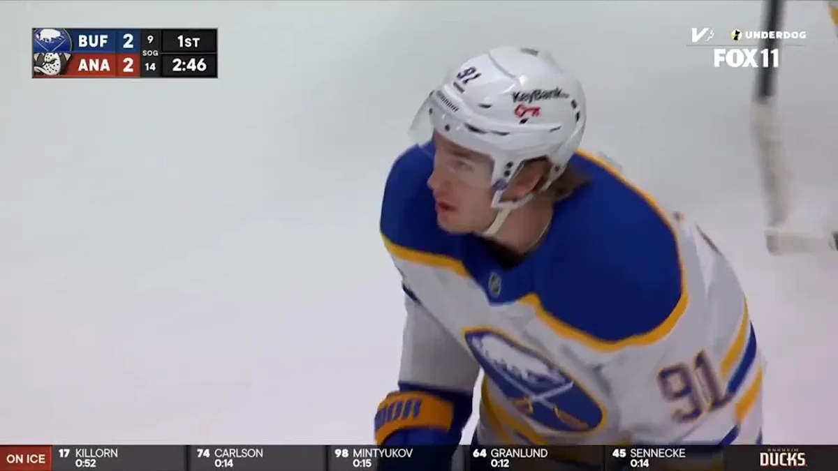 Josh Doan with a Goal vs. Anaheim Ducks