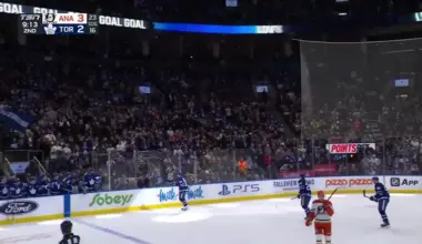 Auston Matthews with a Powerplay Goal vs. Anaheim Ducks