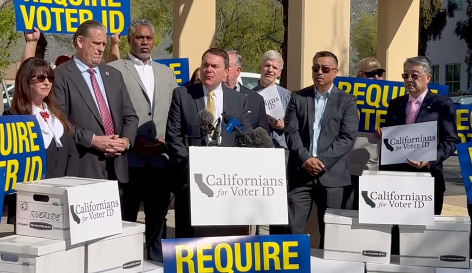 California voter ID effort submits 1.3M signatures