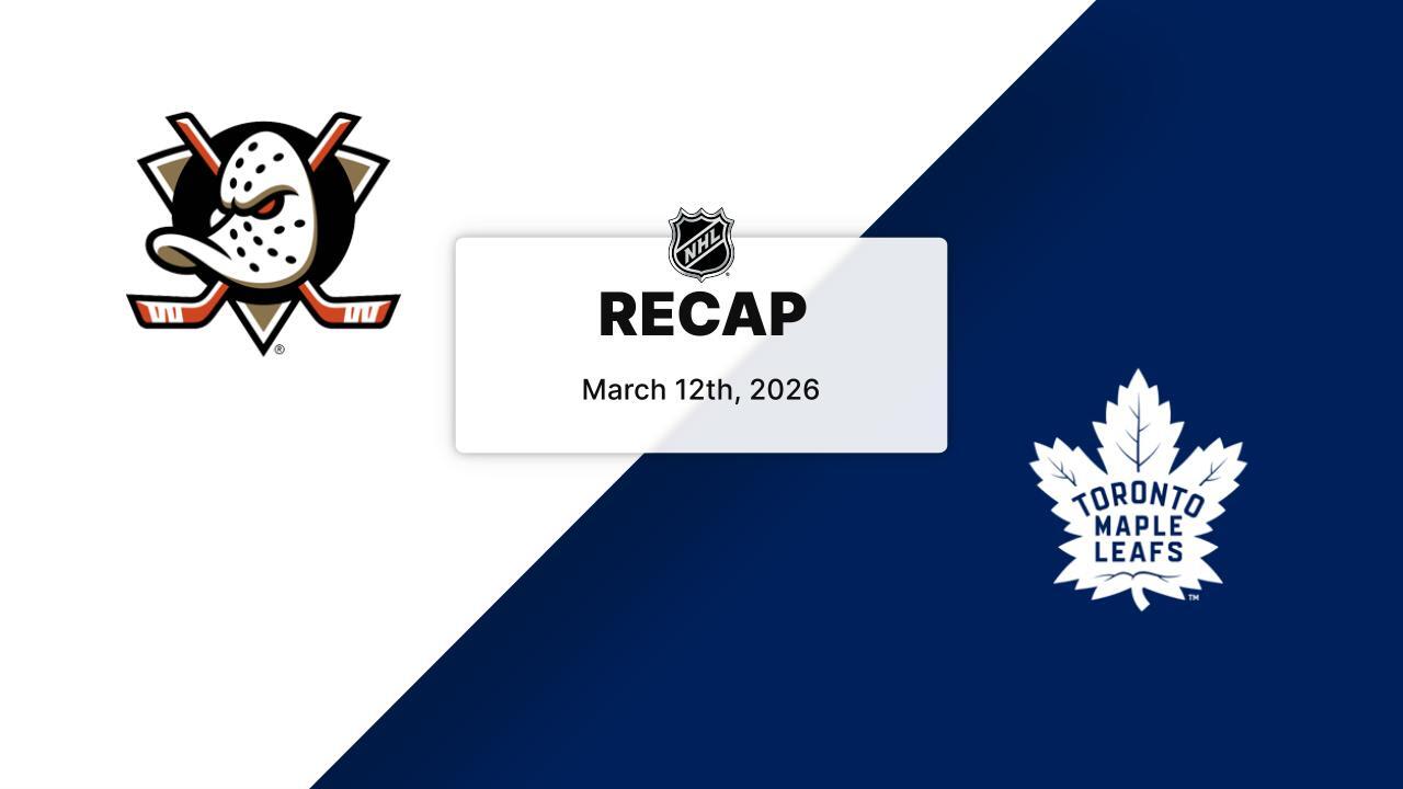 Highlights: Ducks vs Leafs | Anaheim Ducks