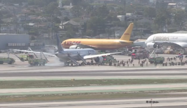 Plane makes emergency landing at LAX after engine problems disrupt Newark-bound flight