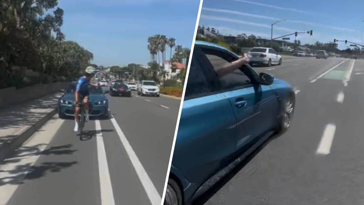 Road rage incident involving driver and professional cyclist in Newport Beach – NBC Los Angeles