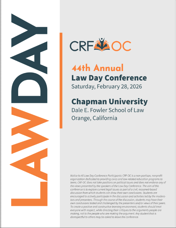 Law Day program cover