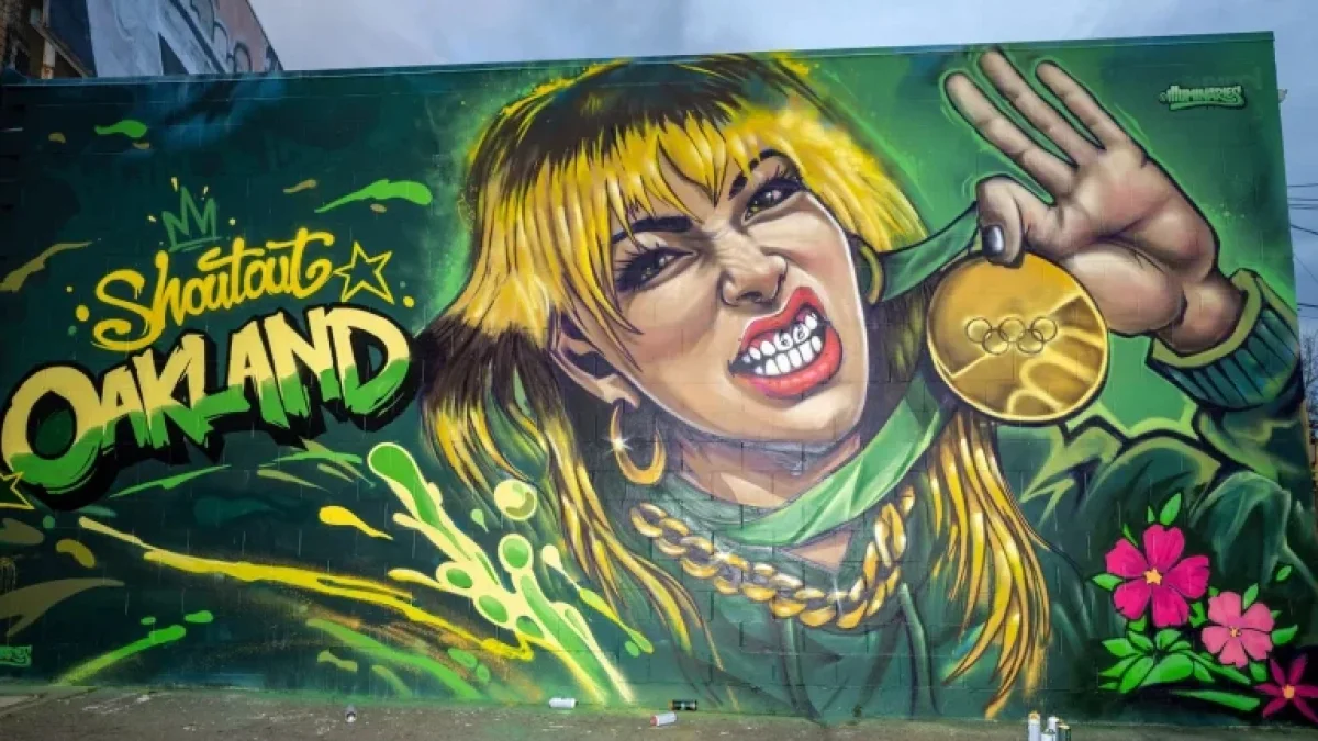 Mural Celebrating Olympian Alysa Liu Unveiled in Oakland’s Temescal District