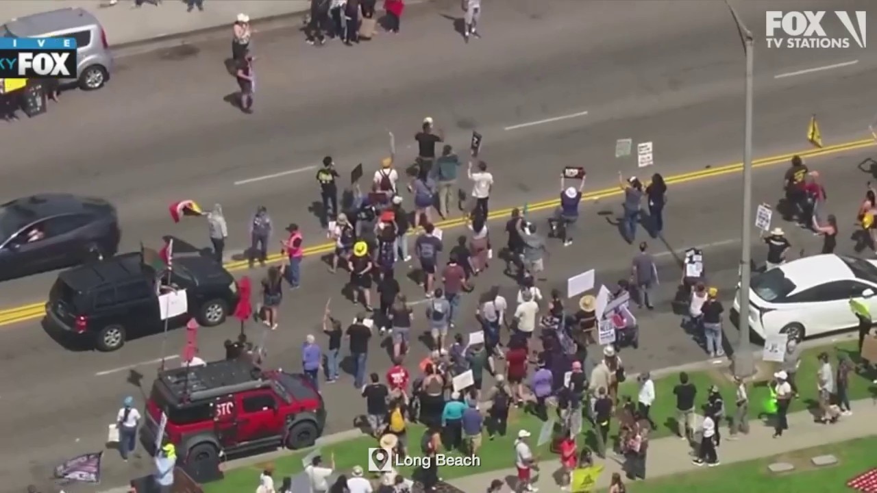 No Kings rally Long Beach