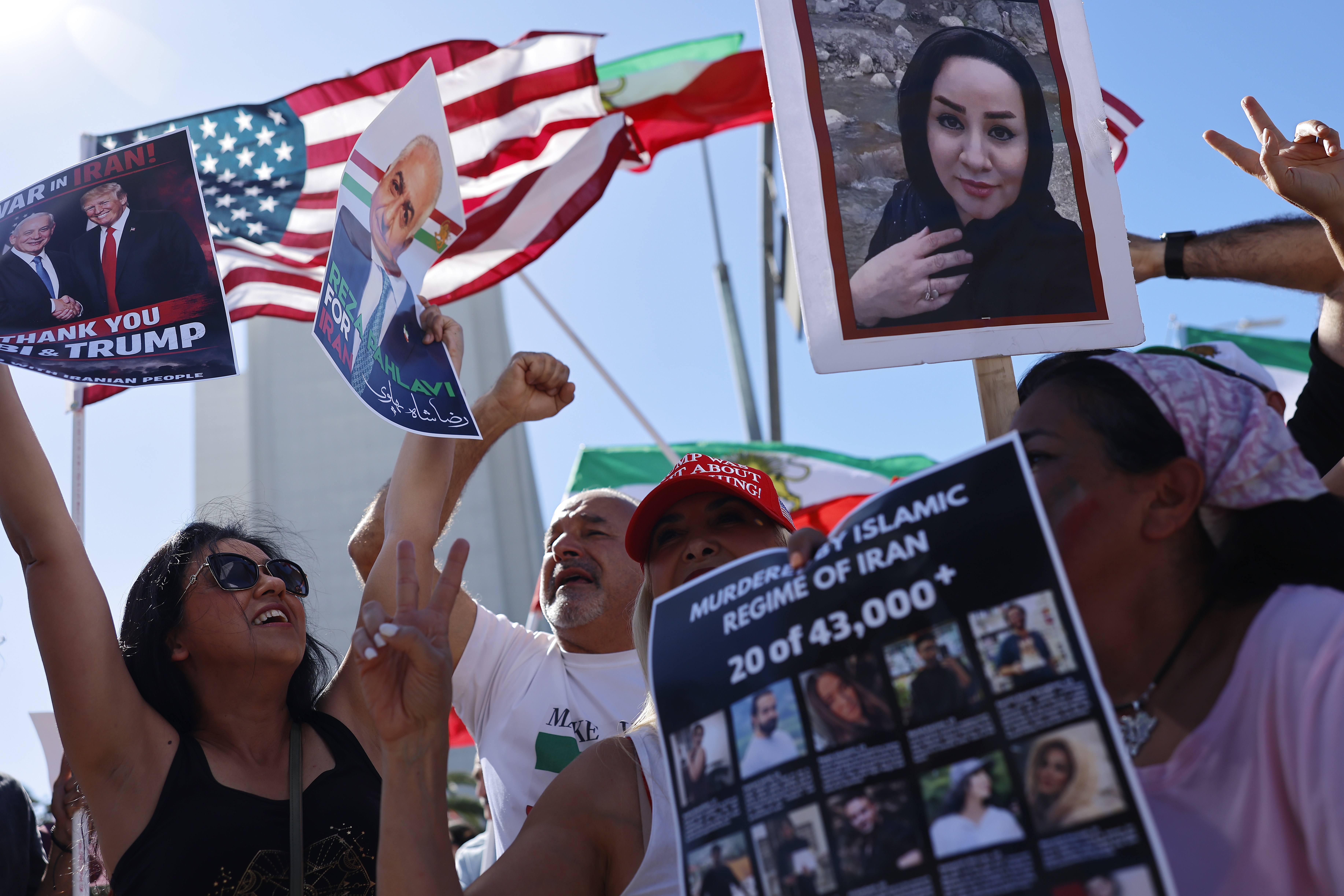 LOS ANGELES – FEBRUARY 28: Members of the Iranian community...