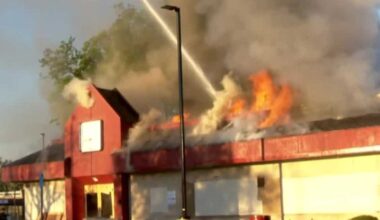Abandoned Jack in the Box in Sacramento County catches fire