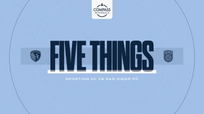 Five Things presented by Compass Minerals: Sporting hosts high-flying San Diego | March 7, 2026