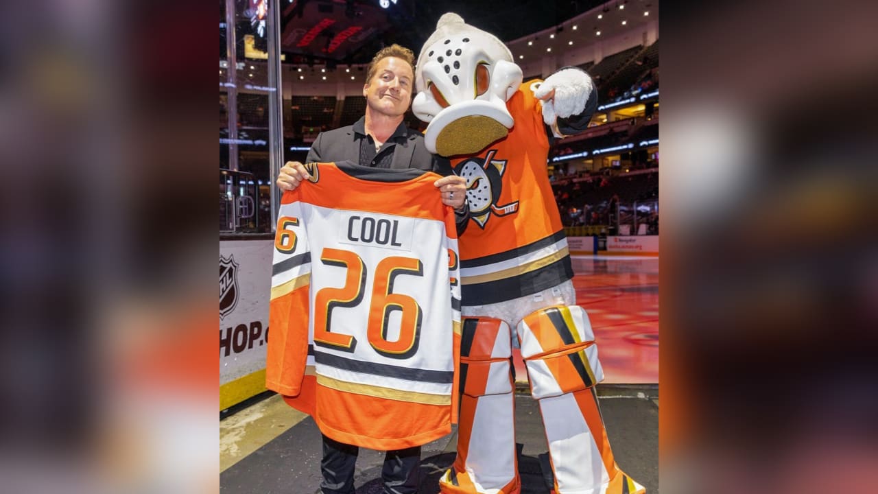 Green Day drummer Tre Cool attends Ducks game