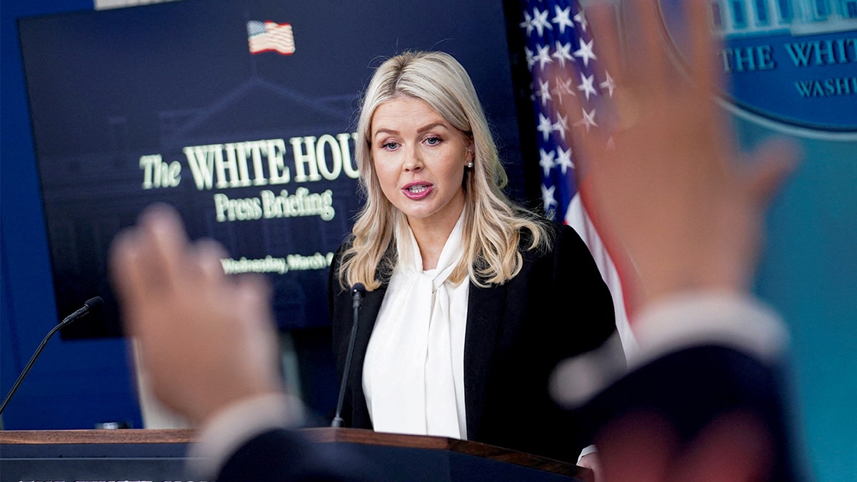 Karoline Leavitt at White House press briefing