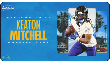 Los Angeles Chargers Agree to Terms with Keaton Mitchell