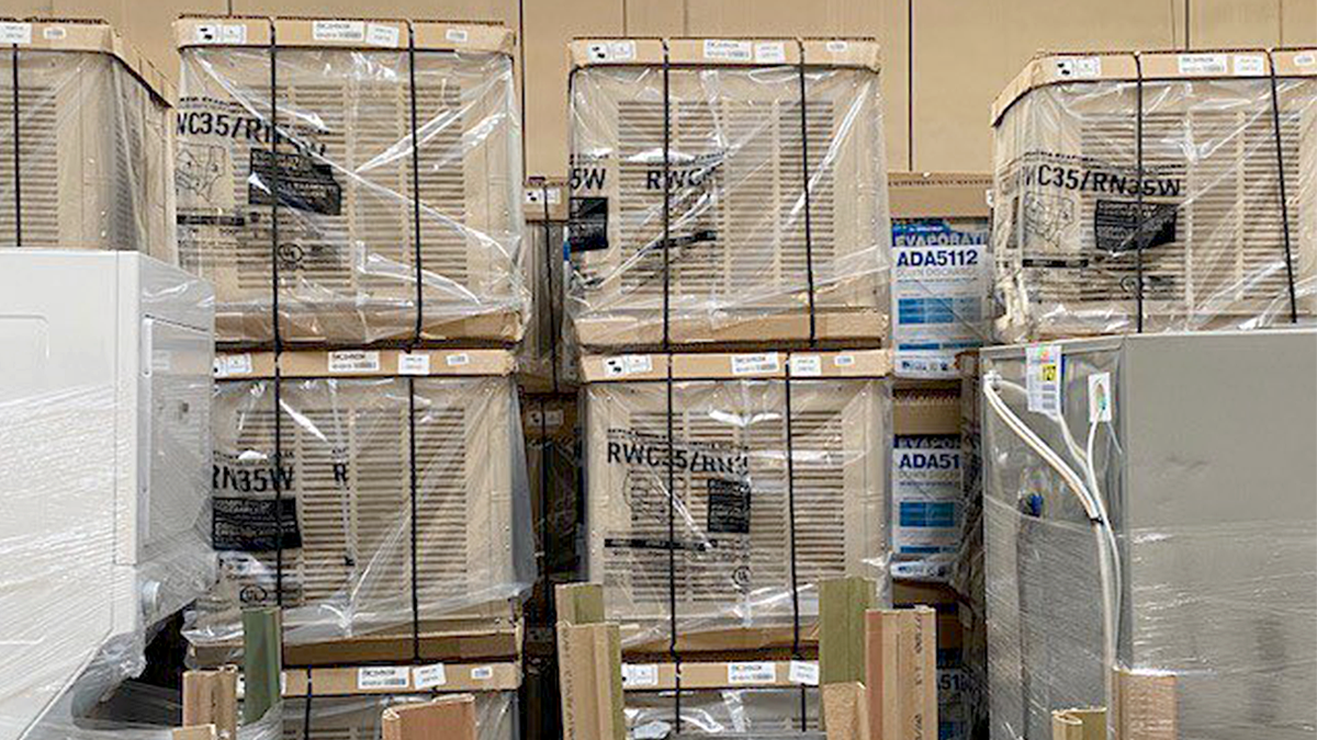 Appliances stolen in organized crimes and cargo theft in California