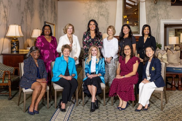 The 2026 Salvation Army Women's Auxiliary Women of Dedication are (back row from left) Cherie Enge, Heather Manion, Nancy Maldonado, Phyllis Epstein, Cami Rosso, Marla Marshall, (seated from left) Raye Clendening, Laurie McGrath, Lisé Markham, Beatriz Valencia and Eunice Bragais. (Salvation Army Women's Auxiliary)