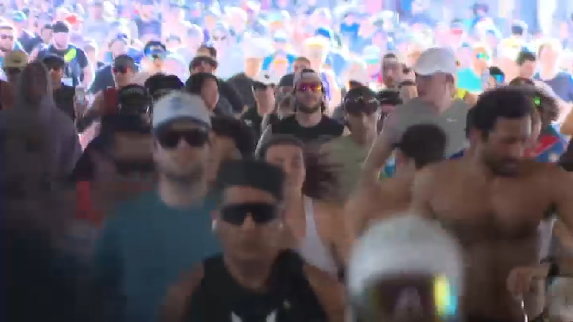 A view of the LA Marathon’s Mile 12 mark in Hollywood, as seen on Sunday, March 8, 2026.