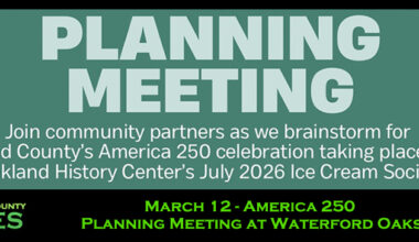 March 12 - America 250 Planning Meeting at Waterford Oaks