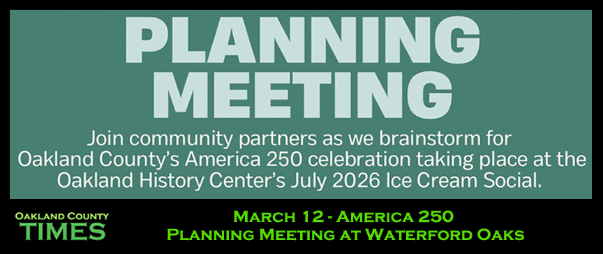 March 12 - America 250 Planning Meeting at Waterford Oaks