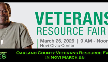 Oakland County Veterans Resource Fair in Novi March 26