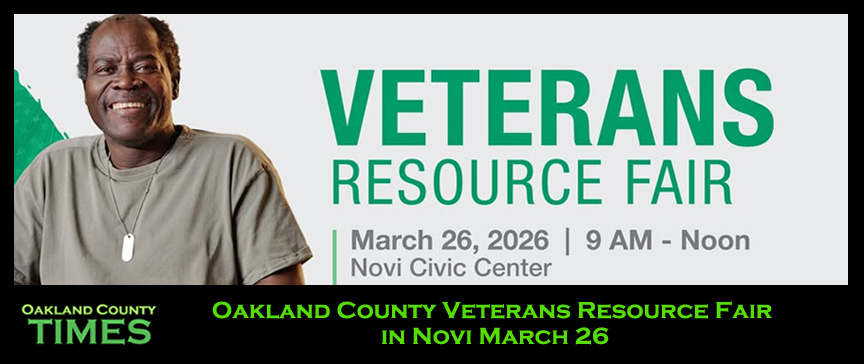 Oakland County Veterans Resource Fair in Novi March 26