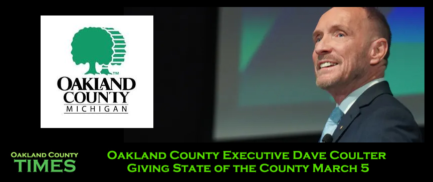 Oakland County Executive Dave Coulter Giving State of the County March 5