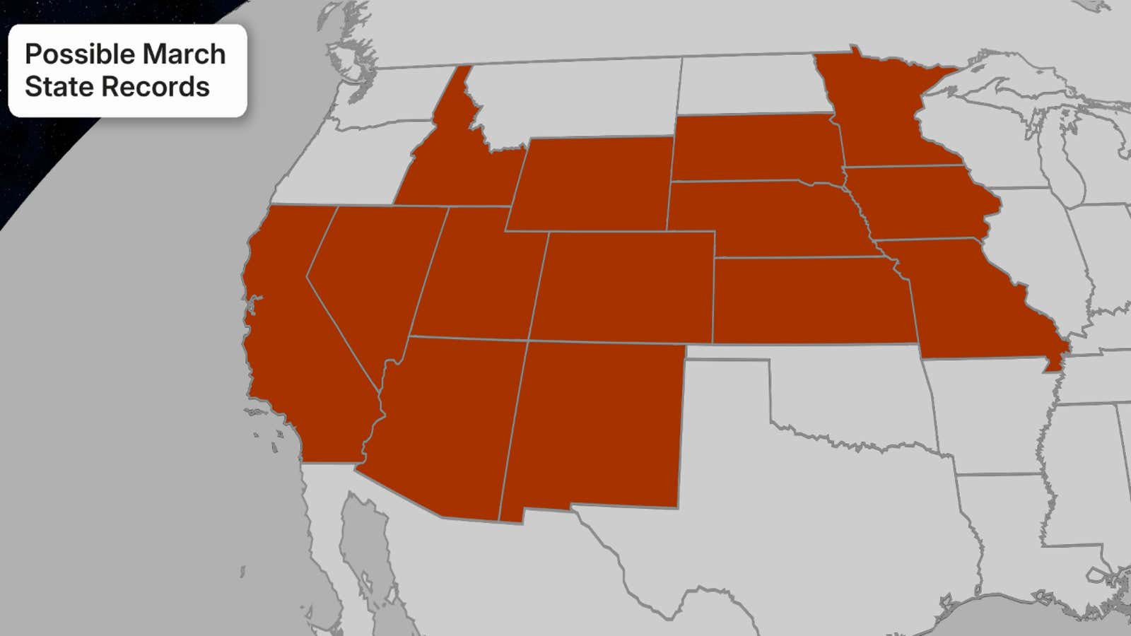 march record heat wave