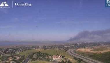 Smoke from vegetation fire on island near Antioch to be visible for hours, firefighters say