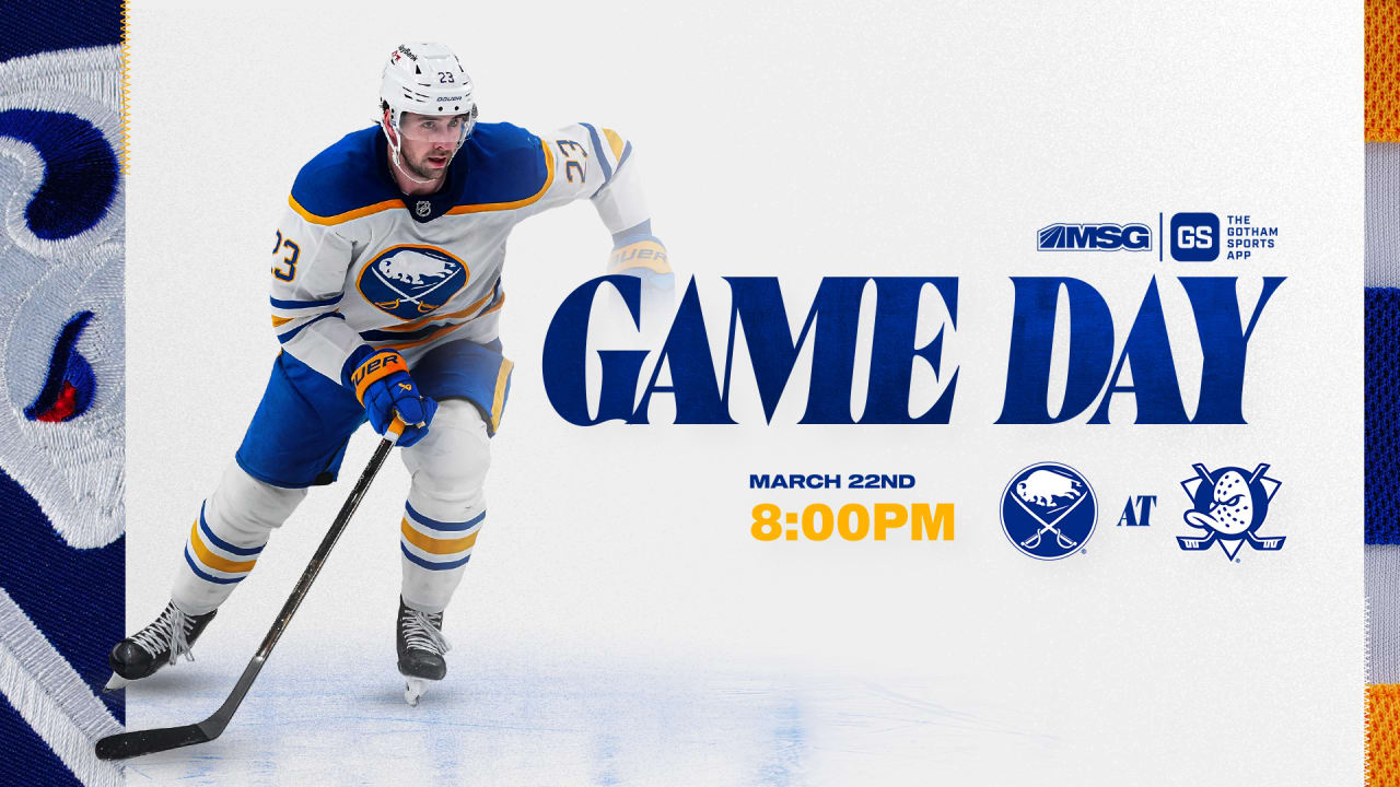 Sabres at Ducks | How to watch, lineup notes, and storylines