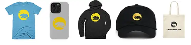 California Sun merchandise