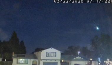 Videos show bright fireball over Northern California sky Sunday