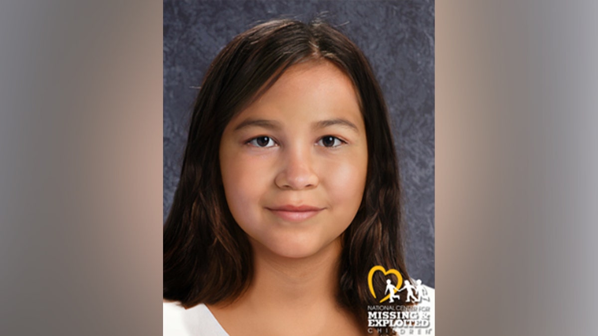 Age progression photo of the missing girl.