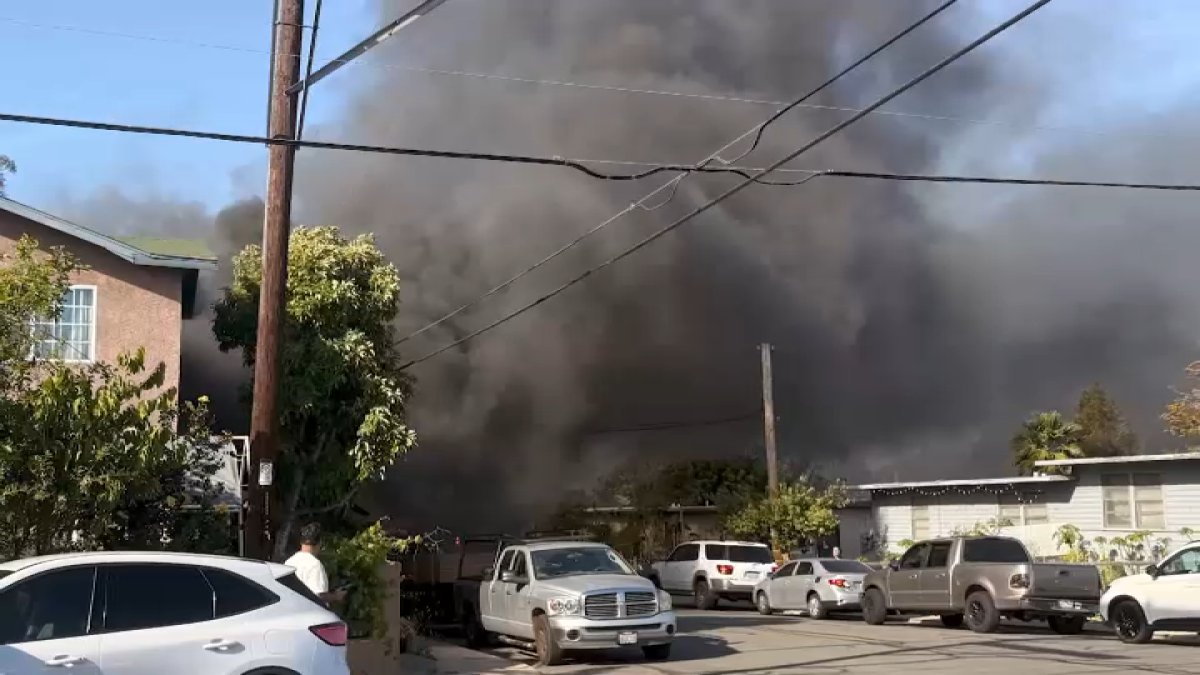 Father shields his toddler from Mount Hope house fire – NBC 7 San Diego