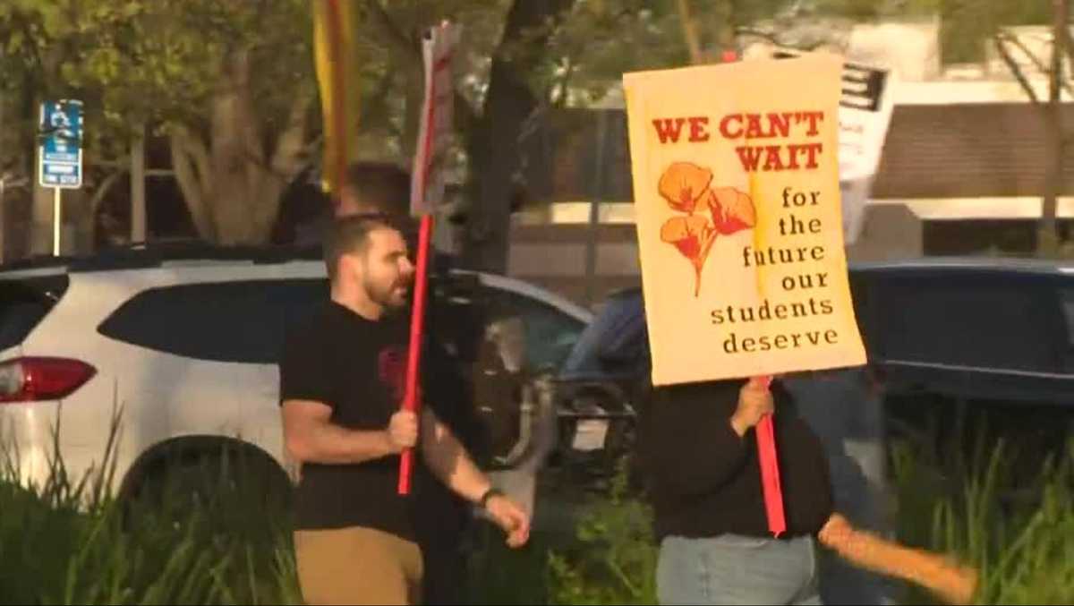 Natomas Unified teachers officially begin first-ever strike