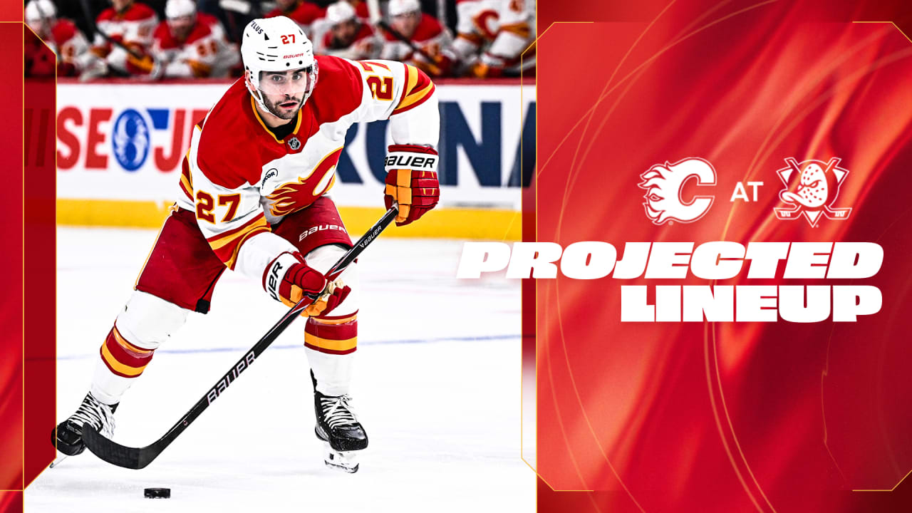 Projected Lineup - Flames @ Ducks