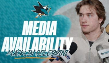 Media Availability (3/11): Celebrini | San Jose Sharks