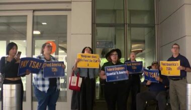 TSA workers rally at Sacramento Airport amid shutdown strain