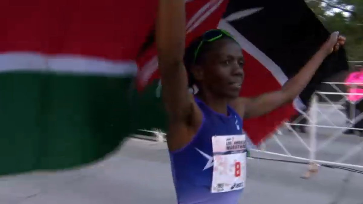 Priscah Cherono leads from Mile 1 to win 2026 LA Marathon – NBC Los Angeles