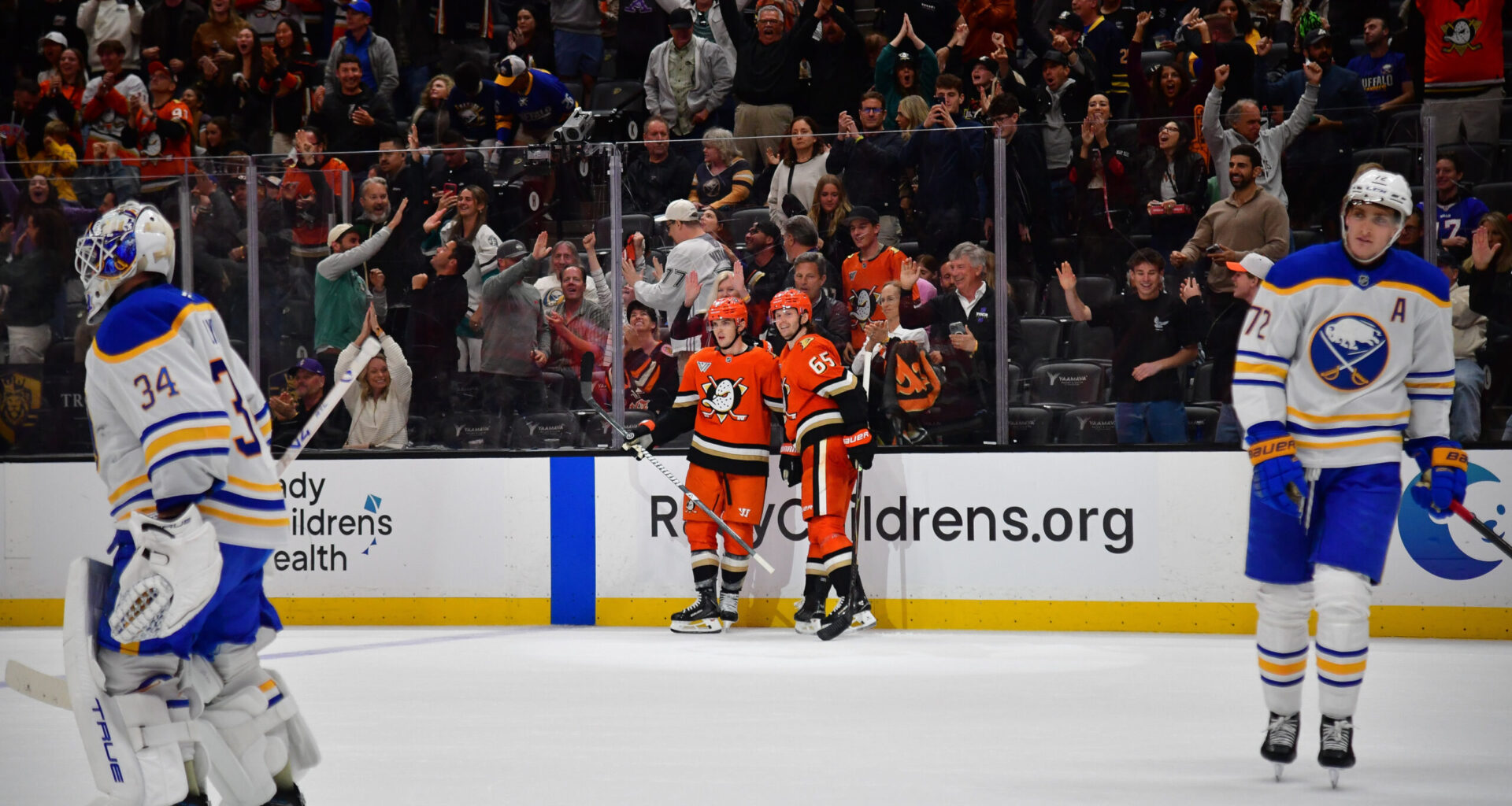 Everything is Just Ducky for Anaheim, Edge Buffalo in OT, 6-5
