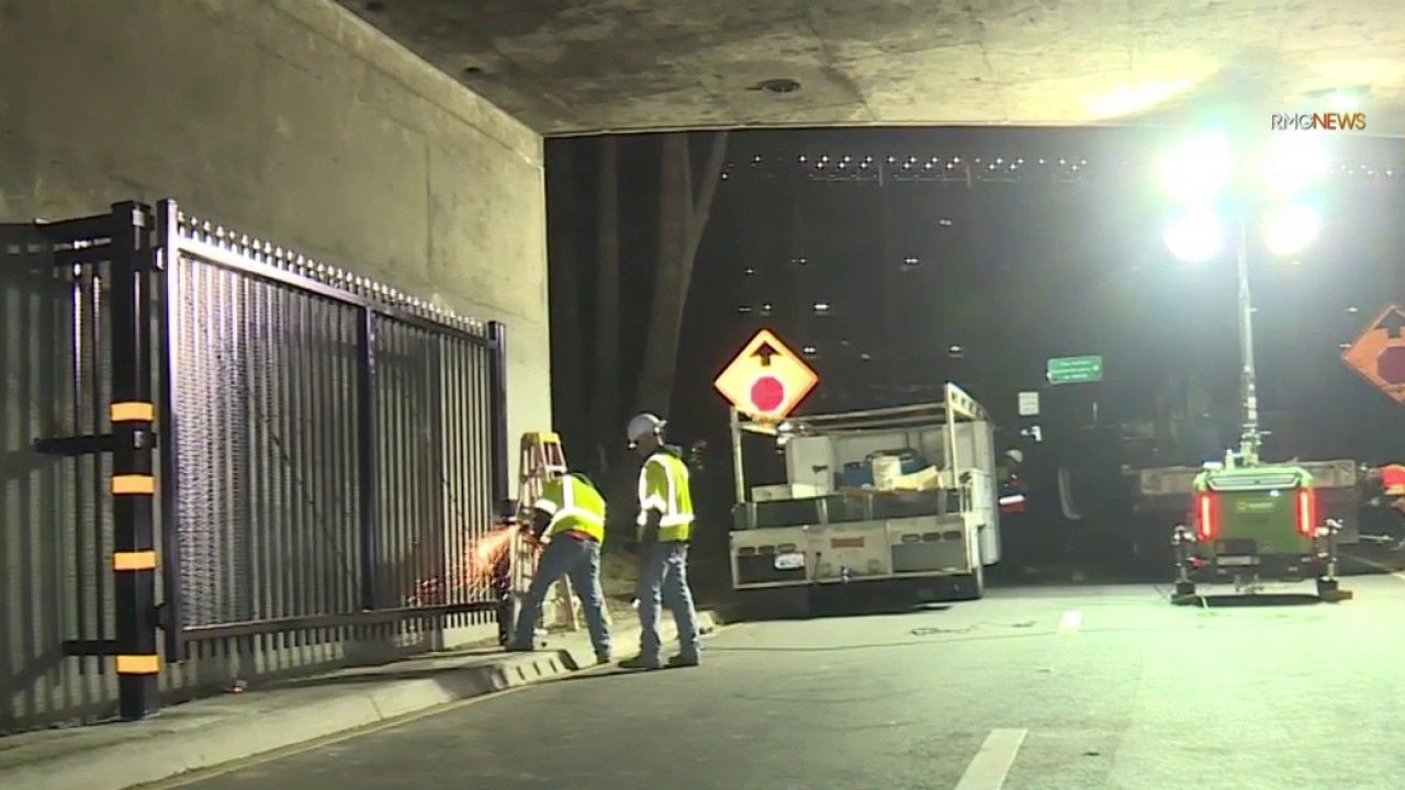 Caltrans installs gates ahead of No Kings protests in LA