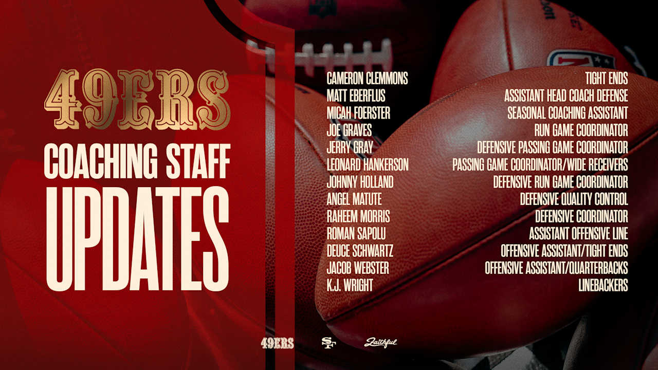 49ers Announce Coaching Staff Moves