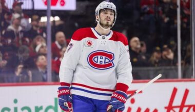 Canadiens' Dach exits after high hit from Ducks' Viel