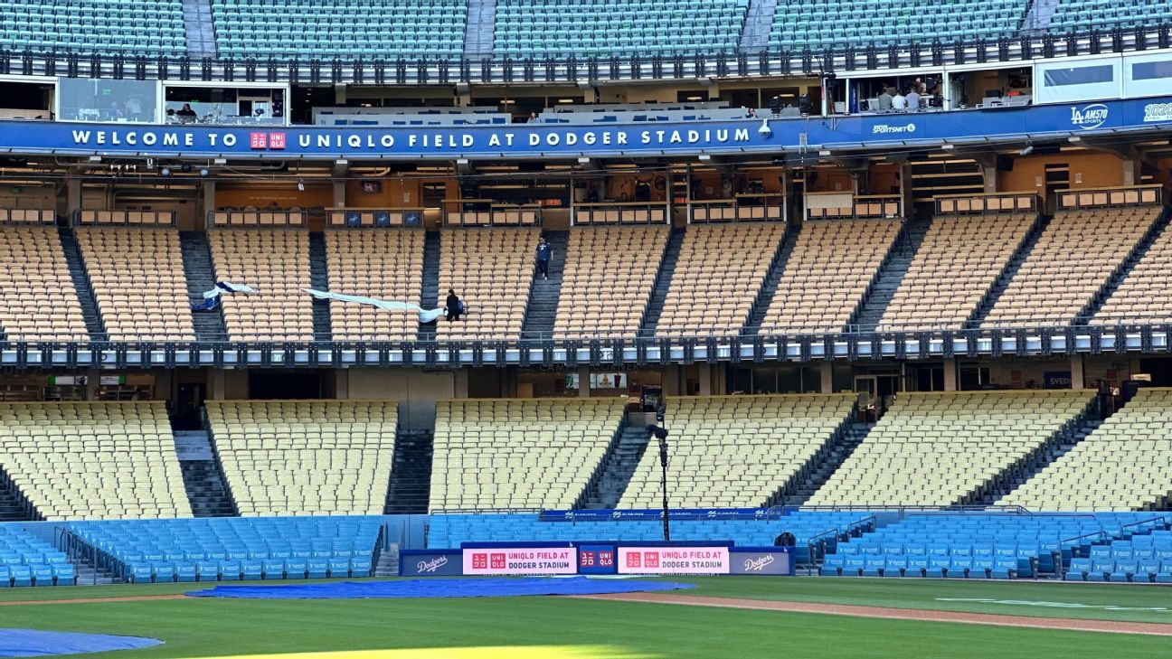 Dodger Stadium field unveils sponsor name for first time