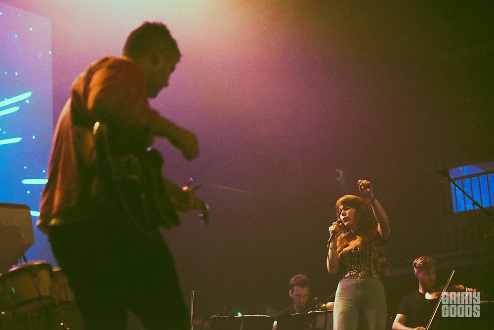 Rostam with Jenny Lewis at the Fonda Theatre
