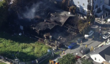 Larchmont home gutted by fire before Los Angeles Fire Department crews control flames